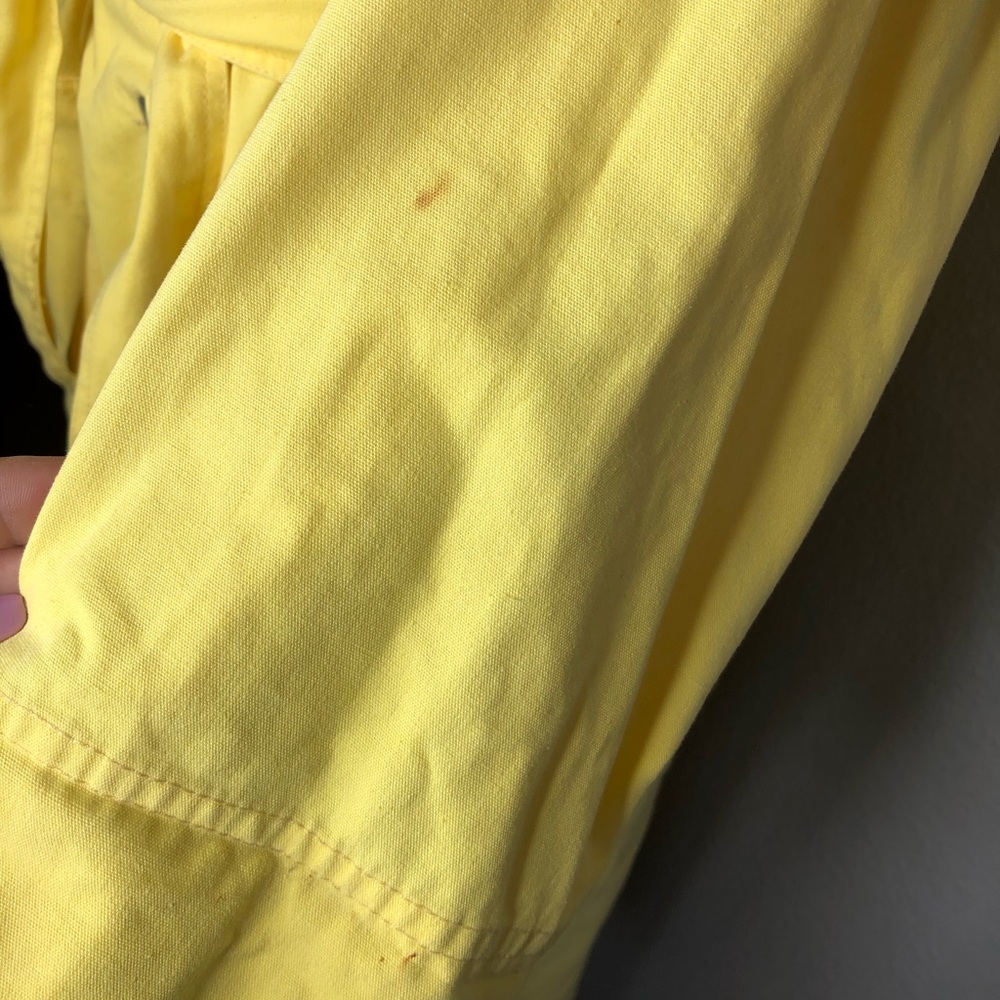 1980’s Michael Jackson brand belted wrap trench coat yellow medium - Picture 5 of 11